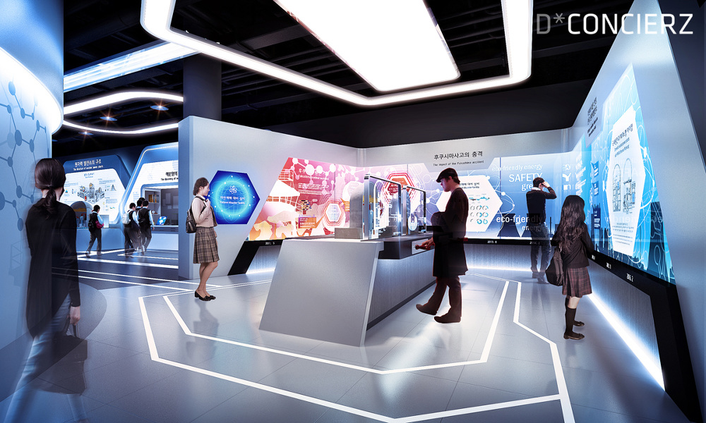 韓國科技感展臺設(shè)計(jì)
